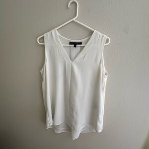 White House Black Market Sleeveless White Blouse